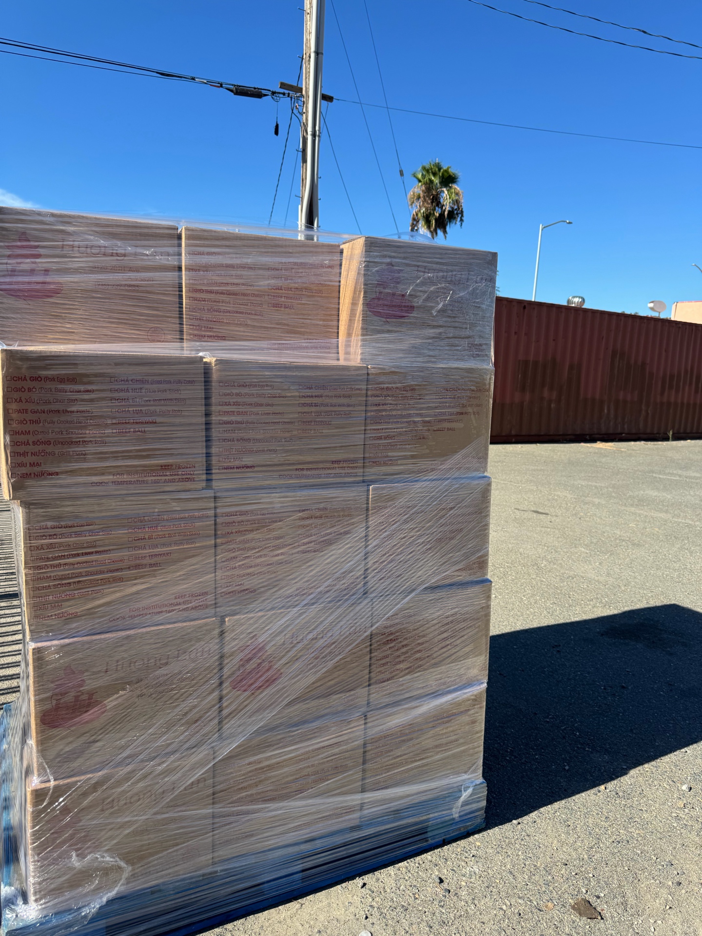 Yan Wholesale facility - meat storage racks