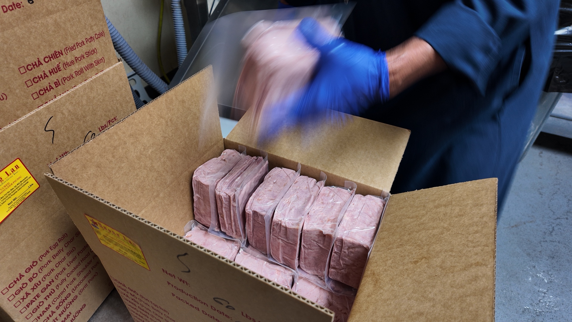Packaged products ready for delivery